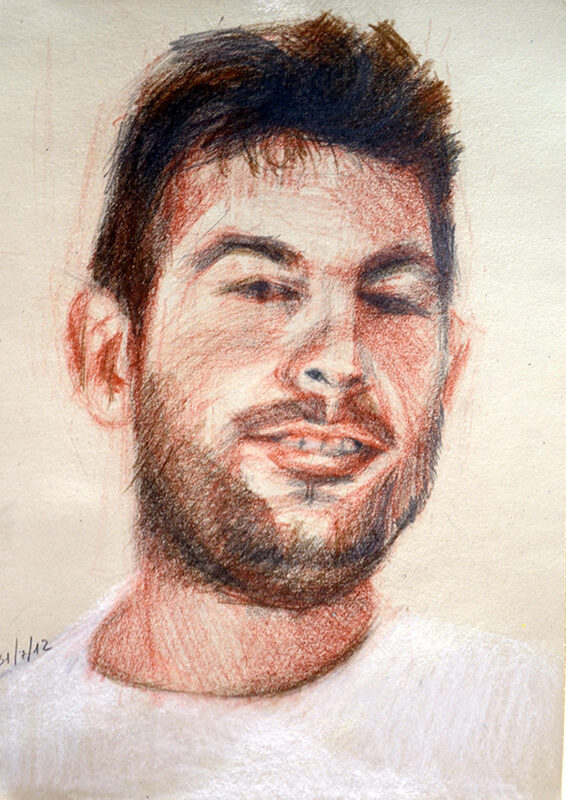 Πίνακας της Γεωργίας Μπλιάτσου από τη συλλογή ΄Απογραφές της μνήμης. Μαρτυρίες από τη Τζιά΄