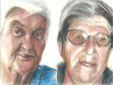 Πίνακας της Γεωργίας Μπλιάτσου από τη συλλογή ΄Απογραφές της μνήμης. Μαρτυρίες από τη Τζιά΄