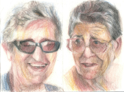 Πίνακας της Γεωργίας Μπλιάτσου από τη συλλογή ΄Απογραφές της μνήμης. Μαρτυρίες από τη Τζιά΄