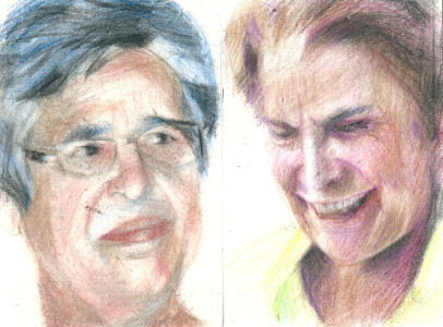 Πίνακας της Γεωργίας Μπλιάτσου από τη συλλογή ΄Απογραφές της μνήμης. Μαρτυρίες από τη Τζιά΄