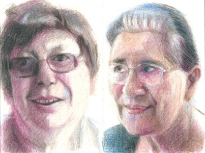 Πίνακας της Γεωργίας Μπλιάτσου από τη συλλογή ΄Απογραφές της μνήμης. Μαρτυρίες από τη Τζιά΄