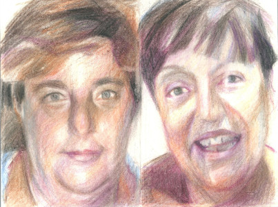 Πίνακας της Γεωργίας Μπλιάτσου από τη συλλογή ΄Απογραφές της μνήμης. Μαρτυρίες από τη Τζιά΄