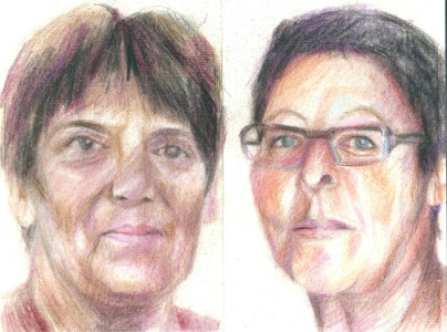 Πίνακας της Γεωργίας Μπλιάτσου από τη συλλογή ΄Απογραφές της μνήμης. Μαρτυρίες από τη Τζιά΄