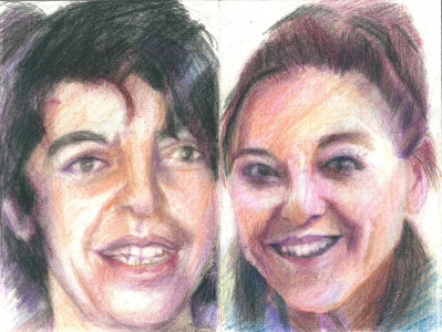 Πίνακας της Γεωργίας Μπλιάτσου από τη συλλογή ΄Απογραφές της μνήμης. Μαρτυρίες από τη Τζιά΄