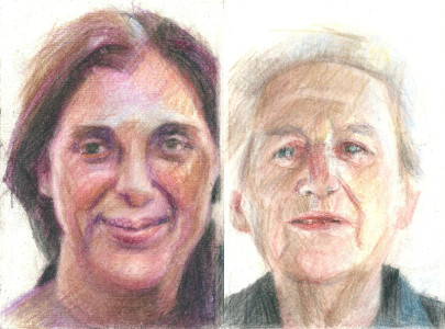 Πίνακας της Γεωργίας Μπλιάτσου από τη συλλογή ΄Απογραφές της μνήμης. Μαρτυρίες από τη Τζιά΄