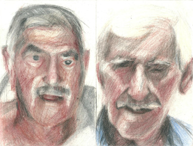 Πίνακας της Γεωργίας Μπλιάτσου από τη συλλογή ΄Απογραφές της μνήμης. Μαρτυρίες από τη Τζιά΄