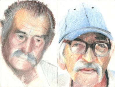 Πίνακας της Γεωργίας Μπλιάτσου από τη συλλογή ΄Απογραφές της μνήμης. Μαρτυρίες από τη Τζιά΄