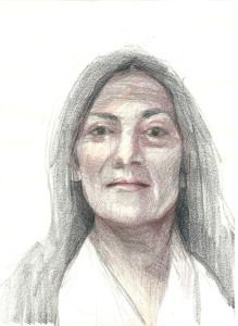 Πίνακας της Γεωργίας Μπλιάτσου από τη συλλογή ΄Απογραφές της μνήμης. Μαρτυρίες από τη Τζιά΄