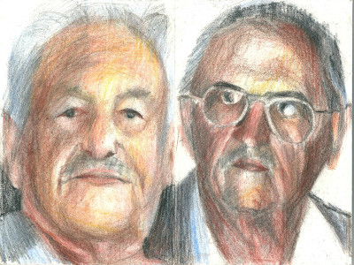 Πίνακας της Γεωργίας Μπλιάτσου από τη συλλογή ΄Απογραφές της μνήμης. Μαρτυρίες από τη Τζιά΄