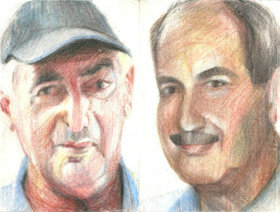 Πίνακας της Γεωργίας Μπλιάτσου από τη συλλογή ΄Απογραφές της μνήμης. Μαρτυρίες από τη Τζιά΄