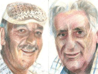 Πίνακας της Γεωργίας Μπλιάτσου από τη συλλογή ΄Απογραφές της μνήμης. Μαρτυρίες από τη Τζιά΄