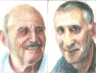 Πίνακας της Γεωργίας Μπλιάτσου από τη συλλογή ΄Απογραφές της μνήμης. Μαρτυρίες από τη Τζιά΄