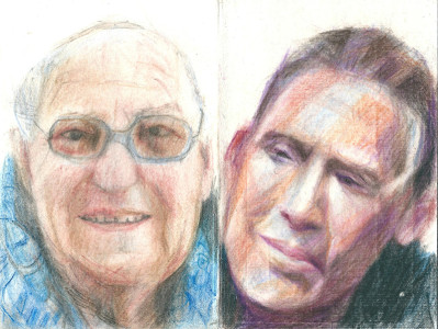 Πίνακας της Γεωργίας Μπλιάτσου από τη συλλογή ΄Απογραφές της μνήμης. Μαρτυρίες από τη Τζιά΄