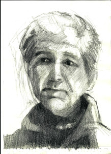 Πίνακας της Γεωργίας Μπλιάτσου από τη συλλογή ΄Απογραφές της μνήμης. Μαρτυρίες από τη Τζιά΄