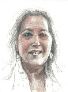 Πίνακας της Γεωργίας Μπλιάτσου από τη συλλογή ΄Απογραφές της μνήμης. Μαρτυρίες από τη Τζιά΄