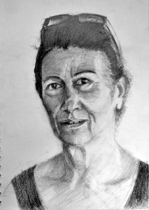 Πίνακας της Γεωργίας Μπλιάτσου από τη συλλογή ΄Απογραφές της μνήμης. Μαρτυρίες από τη Τζιά΄