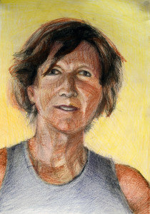 Πίνακας της Γεωργίας Μπλιάτσου από τη συλλογή ΄Απογραφές της μνήμης. Μαρτυρίες από τη Τζιά΄