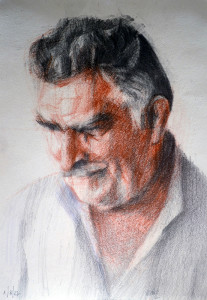 Πίνακας της Γεωργίας Μπλιάτσου από τη συλλογή ΄Απογραφές της μνήμης. Μαρτυρίες από τη Τζιά΄