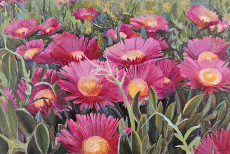 Πίνακας της Γεωργίας Μπλιάτσου από τη συλλογή ΄Φωνές Λουλουδιών΄