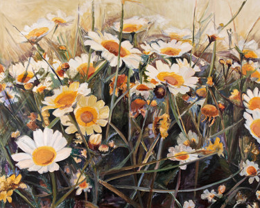 Πίνακας της Γεωργίας Μπλιάτσου από τη συλλογή ΄Φωνές Λουλουδιών΄