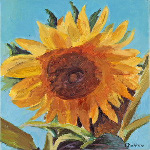 Πίνακας της Γεωργίας Μπλιάτσου από τη συλλογή ΄Φωνές Λουλουδιών΄