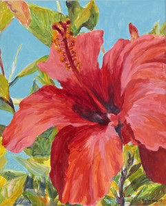 Πίνακας της Γεωργίας Μπλιάτσου από τη συλλογή ΄Φωνές Λουλουδιών΄