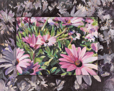 Πίνακας της Γεωργίας Μπλιάτσου από τη συλλογή ΄Φωνές Λουλουδιών΄