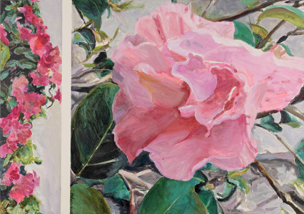 Πίνακας της Γεωργίας Μπλιάτσου από τη συλλογή ΄Φωνές Λουλουδιών΄