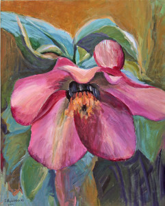 Πίνακας της Γεωργίας Μπλιάτσου από τη συλλογή ΄Φωνές Λουλουδιών΄