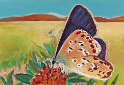 Πίνακας της Γεωργίας Μπλιάτσου από τη συλλογή ΄Φωνές Λουλουδιών΄