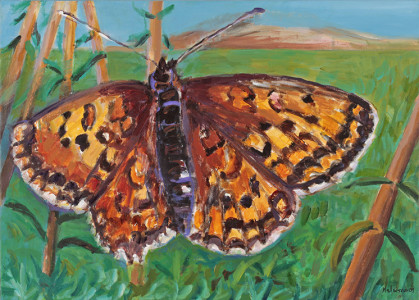 Πίνακας της Γεωργίας Μπλιάτσου από τη συλλογή ΄Φωνές Λουλουδιών΄