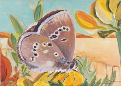 Πίνακας της Γεωργίας Μπλιάτσου από τη συλλογή ΄Φωνές Λουλουδιών΄