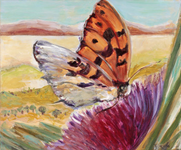 Πίνακας της Γεωργίας Μπλιάτσου από τη συλλογή ΄Φωνές Λουλουδιών΄