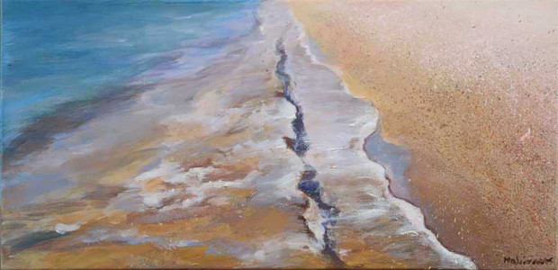 Πίνακας της Γεωργίας Μπλιάτσου από τη συλλογή ΄Λεξιλόγιο Μοναξιάς΄