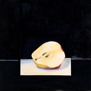 «Σιωπή» Ακρυλικό 100Χ100 εκ. Πίνακας της Γεωργίας Μπλιάτσου από τη συλλογή ΄Οπτικά Παιχνίδια΄