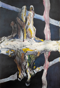 Αντικατοπτρισμός-39Χ59 Πίνακας της Γεωργίας Μπλιάτσου από τη συλλογή ΄ Συναντήσεις΄