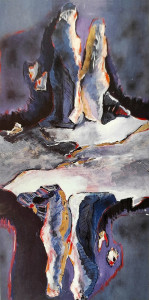 Αντίλαλοι 100Χ200 Πίνακας της Γεωργίας Μπλιάτσου από τη συλλογή ΄ Συναντήσεις΄