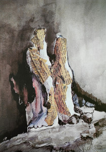 Μυστικές μοναξιές 23Χ31 Πίνακας της Γεωργίας Μπλιάτσου από τη συλλογή ΄ Συναντήσεις΄