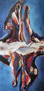 Ροή 100Χ200 Πίνακας της Γεωργίας Μπλιάτσου από τη συλλογή ΄ Συναντήσεις΄