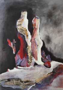 Συνάντηση 50Χ70 Πίνακας της Γεωργίας Μπλιάτσου από τη συλλογή ΄ Συναντήσεις΄