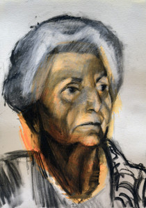 Πίνακας της Γεωργίας Μπλιάτσου από τη συλλογή ΄Απογραφές της μνήμης. Μαρτυρίες από τη Τζιά΄