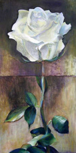 Πίνακας της Γεωργίας Μπλιάτσου από τη συλλογή ΄Πορτρέτα Λουλουδιών΄