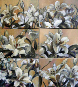 Πίνακας της Γεωργίας Μπλιάτσου από τη συλλογή ΄Πορτρέτα Λουλουδιών΄