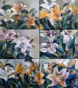 Πίνακας της Γεωργίας Μπλιάτσου από τη συλλογή ΄Πορτρέτα Λουλουδιών΄