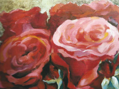 Πίνακας της Γεωργίας Μπλιάτσου από τη συλλογή ΄Πορτρέτα Λουλουδιών΄