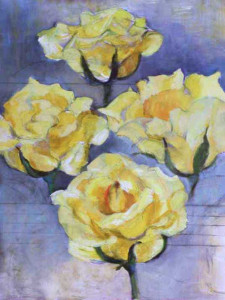 Πίνακας της Γεωργίας Μπλιάτσου από τη συλλογή ΄Πορτρέτα Λουλουδιών΄