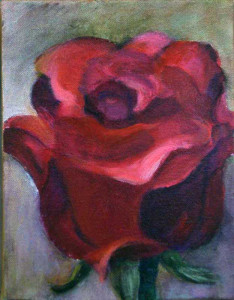 Πίνακας της Γεωργίας Μπλιάτσου από τη συλλογή ΄Πορτρέτα Λουλουδιών΄