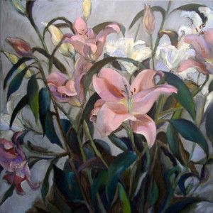 Πίνακας της Γεωργίας Μπλιάτσου από τη συλλογή ΄Περί ανθέων΄