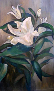 Πίνακας της Γεωργίας Μπλιάτσου από τη συλλογή ΄Περί ανθέων΄