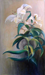 Πίνακας της Γεωργίας Μπλιάτσου από τη συλλογή ΄Περί ανθέων΄